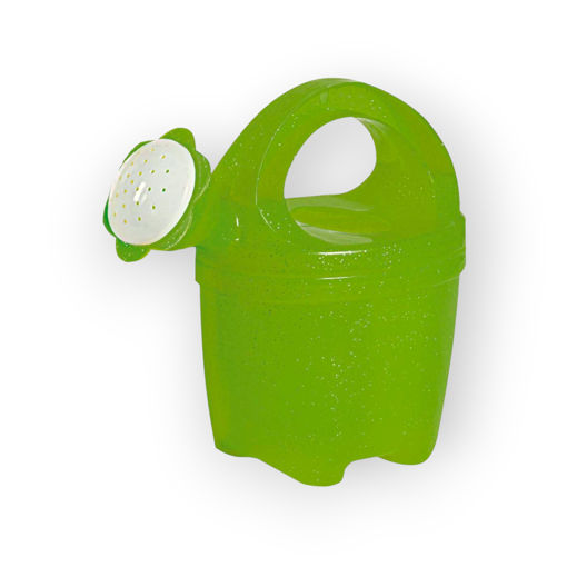 Picture of WATERING CAN LARGE TRANSPARENT GREEN GLITTER